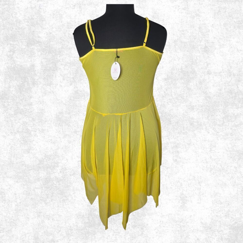 Avidlove Yellow Lace Babydoll Lingerie – 4X / XXXXL - Picture 3 of 5